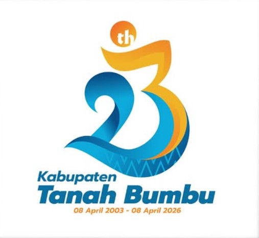 Logo HUT ke-23 Kabupaten Tanah Bumbu karya Iswadi Rauf sebagai pemenang lomba desain logo