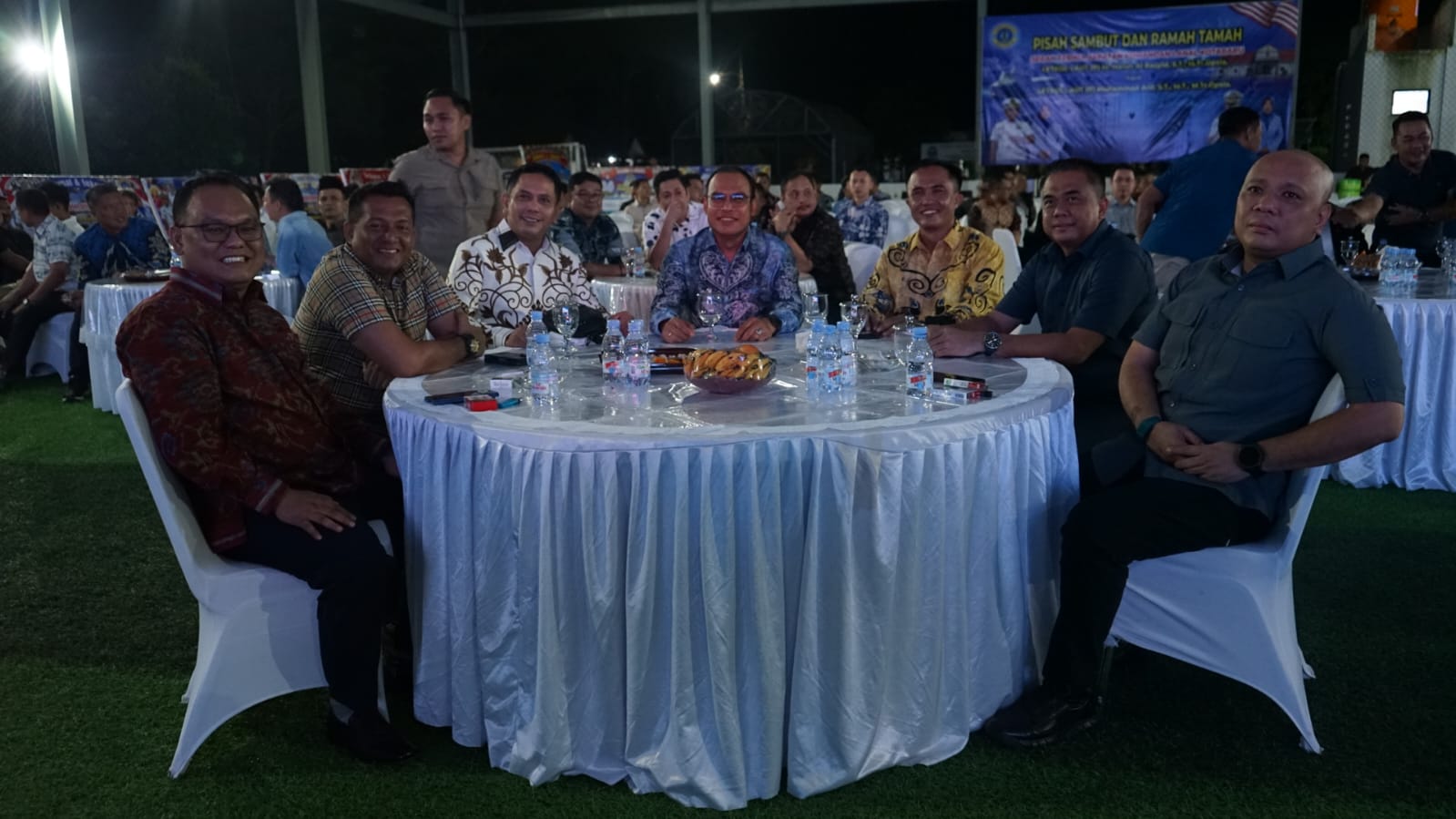 suasana acara serah terima jabatan danlanal kotabaru di mako lanal kotabaru dihadiri forkopimda dan tni polri