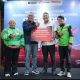 Peluncuran program paket data ojol MyPertamina dan MyTelkomsel dengan bonus voucher BBM.