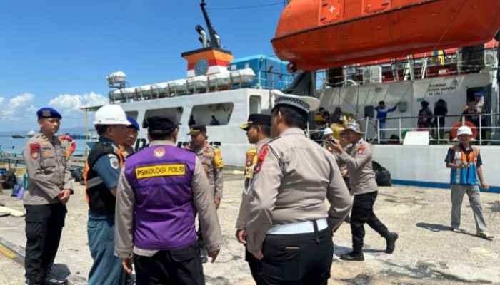 Polres Kotabaru Cek Kapal Penumpang Jelang Mudik Lebaran 2026