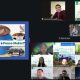 Tampilan pertemuan virtual HWPL dengan peserta lintas agama membahas perdamaian global melalui forum daring.