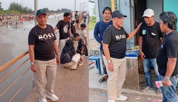 Nyamar Jadi Warga, Wabup Tanah Laut Sidak Pantai Batakan Saat Libur Lebaran