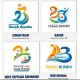 Desain logo HUT ke-23 Kabupaten Tanah Bumbu karya Iswadi Rauf, Kahar, dan Neco Septiasa Ramadani sebagai pemenang lomba