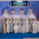 Jajaran TP PKK Tanah Bumbu berfoto bersama dalam acara silaturahmi Idulfitri di Simpang Empat.