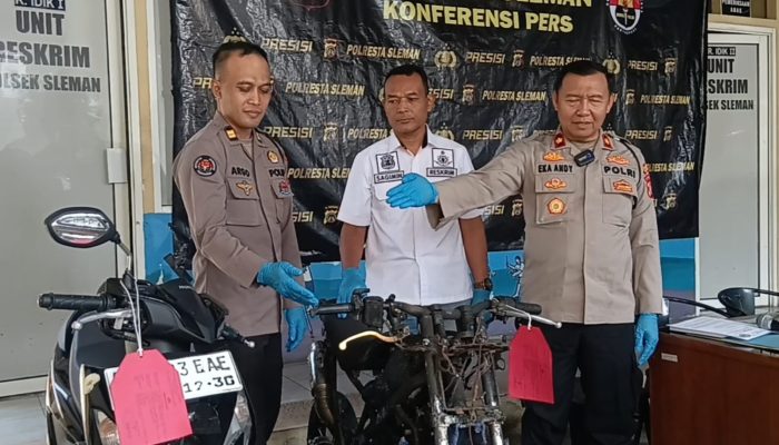 Tak Terima Motor Digeber, 6 Pelaku Aniaya Korban dan Bakar Motor di Sleman