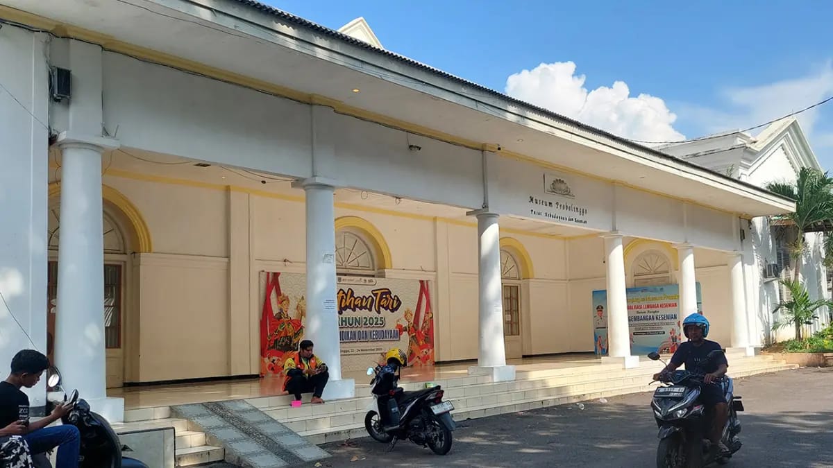 tampak depan museum probolinggo yang akan dikembangkan dengan anggaran pemerintah pusat untuk peningkatan fasilitas