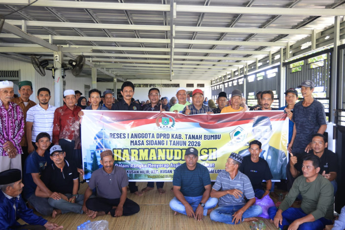 reses harmanudin dprd tanah bumbu desa pakatellu kusan tengah