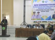 Rapat koordinasi finalisasi data statistik sektoral Pemkab Pulang Pisau di Aula Bapperida