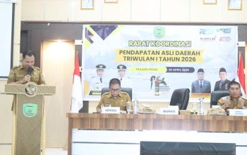 Bupati Pulang Pisau pimpin rakor PAD 2026 di Aula BKAD