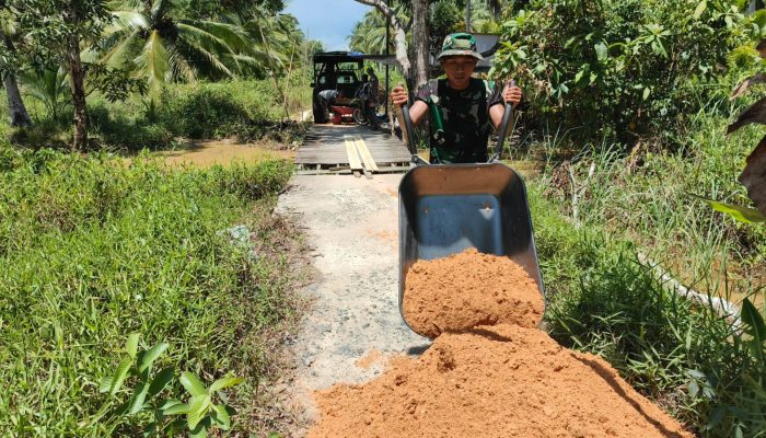 Kodim 1022 Mulai Rehabilitasi Jembatan Garuda