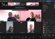 Tampilan pertemuan daring peserta UMKM perempuan dalam program PFpreneur Pertamina yang diikuti ribuan peserta dari berbagai daerah di Indonesia