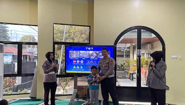 Satlantas Tabalong Edukasi Anak TK Lewat Polisi Sahabat Anak