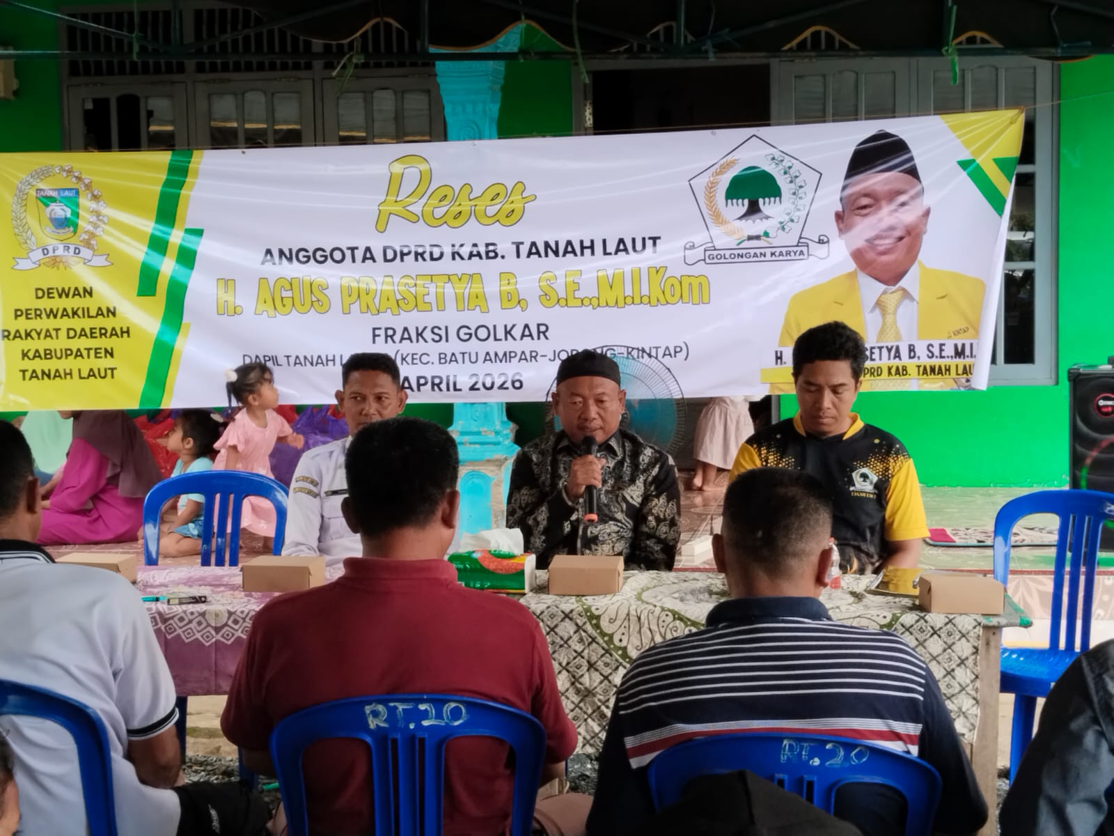 reses dprd tanah laut agus prasetya serap aspirasi warga batu ampar 2026