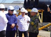 kunjungan bupati kotabaru ke lokasi pembangunan jembatan pulau laut proyek nasional kalsel