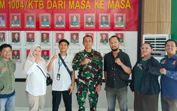 pasi intel kodim 1004 kotabaru bersama awak media kegiatan ngopi bareng