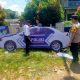 Polisi Pasang Replika Mobil Patroli di Tikungan Rawan Kecelakaan Kintap