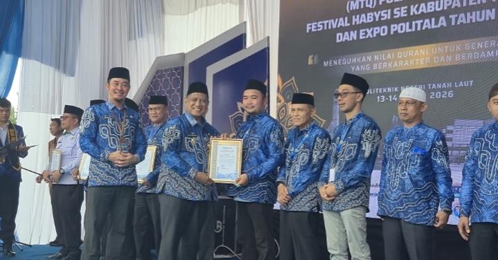 Pembukaan MTQ Politeknik Nasional 2026 di Politeknik Negeri Tanah Laut yang diikuti 382 peserta dari seluruh Indonesia.