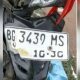 Sepeda motor korban kecelakaan tertabrak truk di Palembang Sumatera Selatan