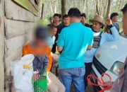 Seorang pria diamankan warga dan polisi setelah diduga mencuri cabai di kebun wilayah Haruai, Tabalong.