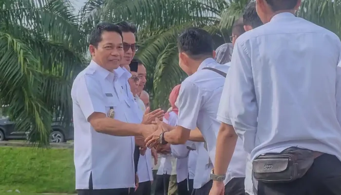 Ribuan ASN Balangan Ikuti Apel Perdana PascaleBaran, Bupati Tekankan Kinerja dan Pelayanan