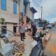 Rumah Dua Lantai Amblas di Banjarmasin, Polisi Pasang Garis Pengaman