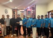 Pengurus KNPI Kalsel berfoto bersama usai penetapan Ketua KNPI Kalimantan Selatan Andi Rustianto melalui pleno DPP