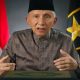Potret Amien Rais saat menghadiri kegiatan politik di tengah polemik pernyataannya yang dikritik kubu Partai Ummat.