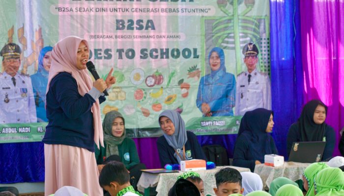 DKP3 Balangan Edukasi Pola Makan Sehat Lewat Program B2SA di TK