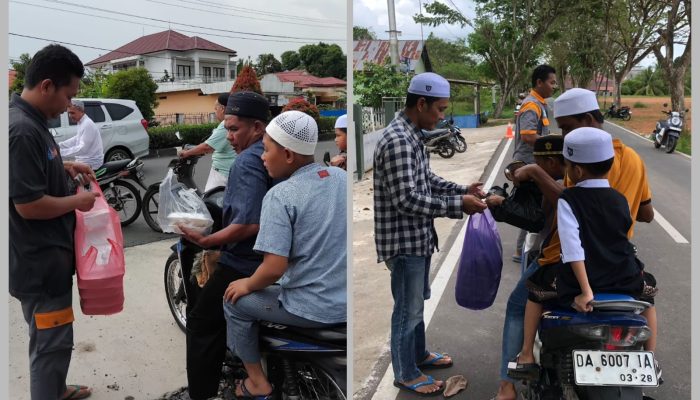 Jumat Berkah, BAPEKIS dan YBM BRI Kuala Kapuas Berbagi Makanan Untuk Warga