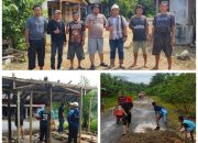 Warga Desa Salaman di Kecamatan Kintap bergotong royong memperbaiki jalan dan fasilitas desa untuk membuka akses wilayah yang sebelumnya terisolasi.