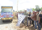 Wakapolda Kalsel bersama Forkopimda mengikuti kegiatan Panen Raya Jagung Serentak di lahan pertanian Kecamatan Bati-Bati, Tanah Laut.