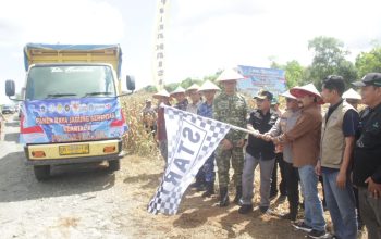 Wakapolda Kalsel bersama Forkopimda mengikuti kegiatan Panen Raya Jagung Serentak di lahan pertanian Kecamatan Bati-Bati, Tanah Laut.