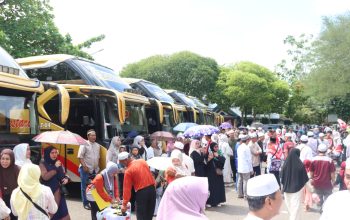 Polres Tabalong Perketat Pengamanan Pelepasan Jemaah Haji Kloter 19