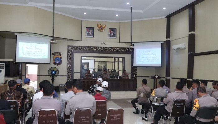 Polda Kalsel Bekali Polisi RW dan FKPM di HSU, Fokus Cegah Gangguan Keamanan
