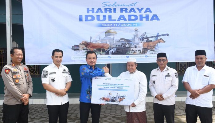 Bupati Ahmad Rifa’i Saksikan Penyaluran Hewan Kurban PT Pelindo di Pulang Pisau