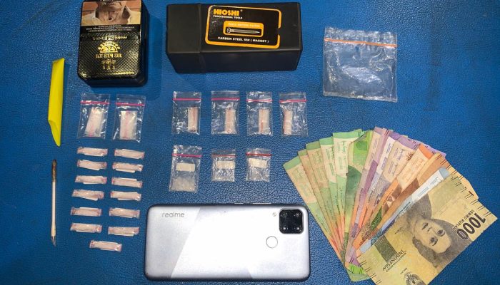 Polres HSU Ungkap Dua Kasus Narkoba, Puluhan Paket Sabu Disita