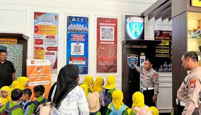 Satlantas Polres Tala Kenalkan Tertib Lalu Lintas Lewat Program Polisi Sahabat Anak