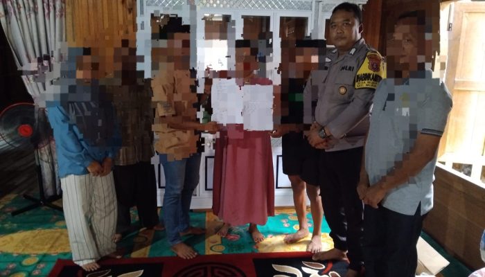 Polsek Muara Uya Mediasi Kasus Pencurian Uang dalam Keluarga, Pelaku Pelajar 15 Tahun