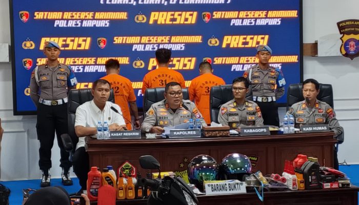 Aksi Bandit Jalanan Lintas Provinsi Berakhir di Jeruji Besi Polres Kapuas