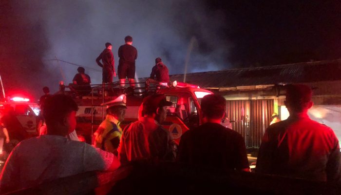 Kontrakan 10 Pintu di Tabalong Terbakar, Kerugian Rp500 Juta