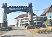 Gedung Polda Kalimantan Selatan sebagai lokasi penanganan kasus tambang emas ilegal Tanah Laut.