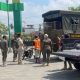 Satpol PP Balangan menertibkan pedagang kaki lima di Taman Sanggam Paringin
