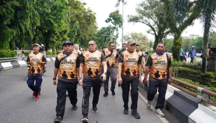 TNI dan Wartawan di Kalsel Olahraga Bareng, Sinergi Makin Erat