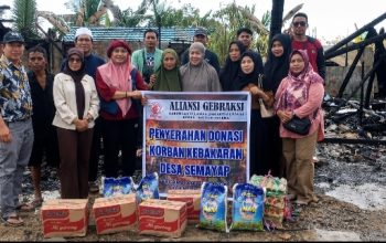GEBRAKSI Salurkan Bantuan untuk Korban Kebakaran di Kotabaru