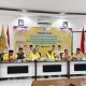 Pengurus DPD Partai Golkar Tanah Laut mengikuti rapat koordinasi dan konsolidasi internal di Aula DPD Golkar Pelaihari.