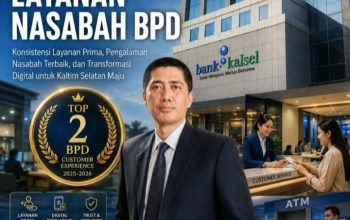 Bank Kalsel Raih Peringkat Dua BPD dengan Pengalaman Nasabah Terbaik