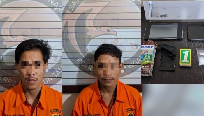 Gugup Saat Disergap, Dua Diduga Pengedar Sabu di Amuntai Jatuhkan Kotak Kosmetik Berisi Sabu