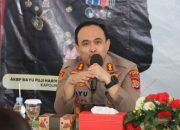Kapolres Bantul berbicara di depan awak media soal pengamanan Iduladha.