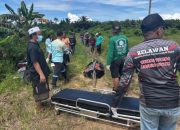 Relawan RPKS dan petugas gabungan di lokasi penemuan mayat.