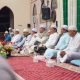 Jemaah menghadiri pembacaan manaqib dan doa haul Syekh Muhammad Samman al-Madani di Masjid Syuhada, Lampihong Kiri, Balangan.